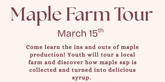 Maple Farm Tour Flyer