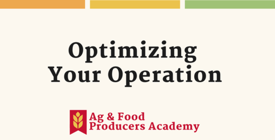 Optimizing Your Operation