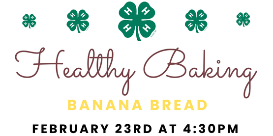Healthy baking - Banana bread flyer