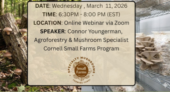 Mushroom Webinar details