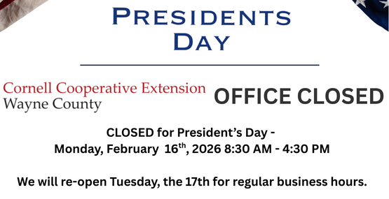 Our office will be closed Monday, February 16th for President's Day.  We will resume normal office hours on Tuesday, February 17th.  