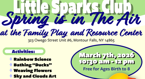 Little Sparks Club Spring Banner