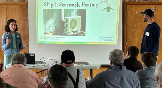 Leigh presenting about Utility Bills