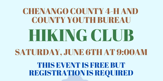 June Hiking Club Flyer