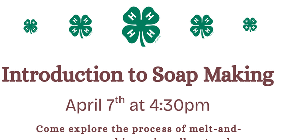 4-H Introduction to Soap Making