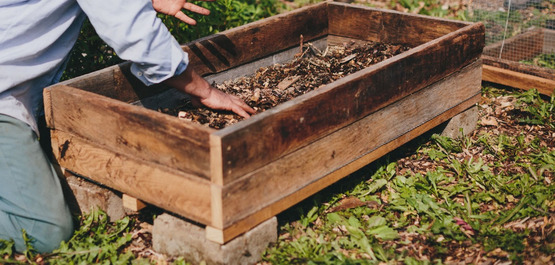 Air-prune raised bed garden
