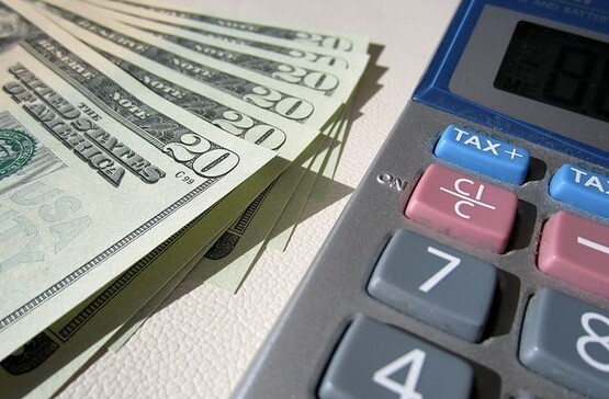 calculator and money