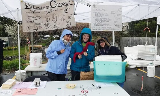 Indoor Booth at the Compost Fair