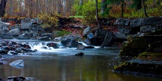 Waterscape scene taken at Robert Treman State Park in upstate New York; stream