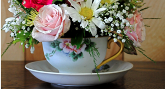 tea cup floral workshop 