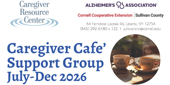 Caregiver Cafe Flyer July - December 2026