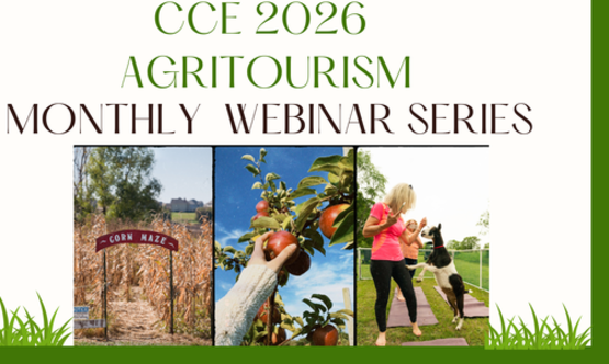 Agritourism webinar series graphic