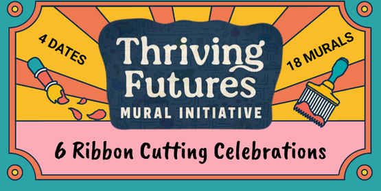 Illustrated banner of paintbrushes and title of event