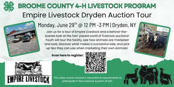 4-H Livestock Program: Empire Livestock Tour