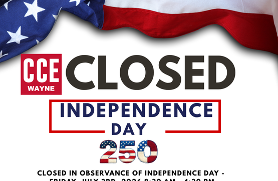 Closed for Independence Day