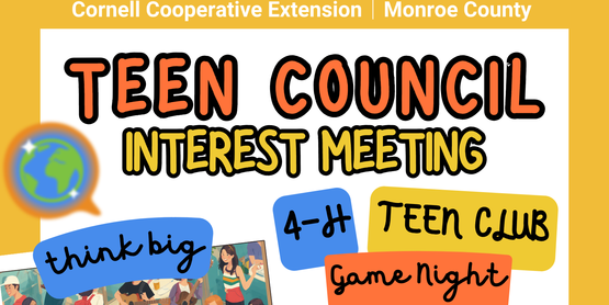 A colorful flyer promises a fun evening of brainstorming, games, and snacks.