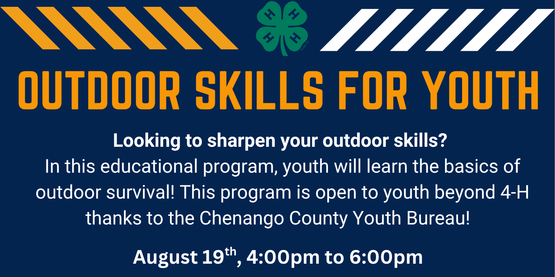 Outdoor Skills for Youth Flyer