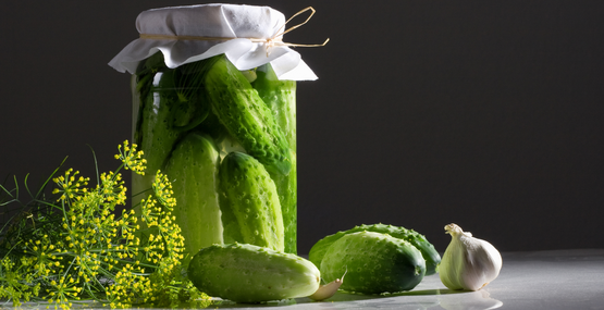 Pickles, dill and garlic