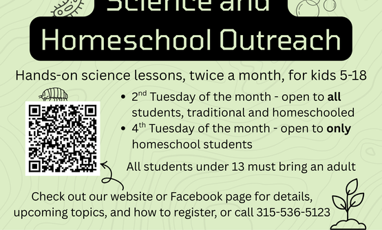Cornell Cooperative Extension of Yates County, Science and Homeschool Outreach general information flyer. 