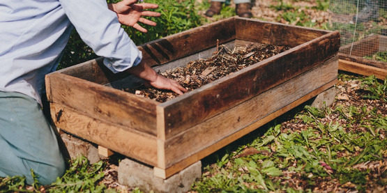 Air-prune raised bed garden