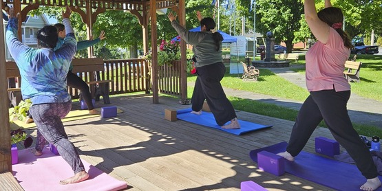 Yoga in the park Stamford ny 