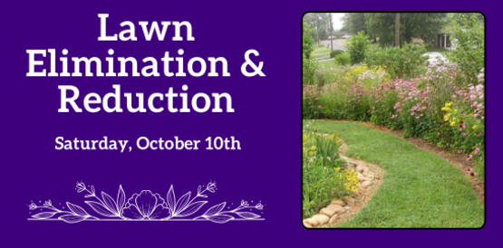 Lawn Elimination & Reduction
Saturday, October 10th