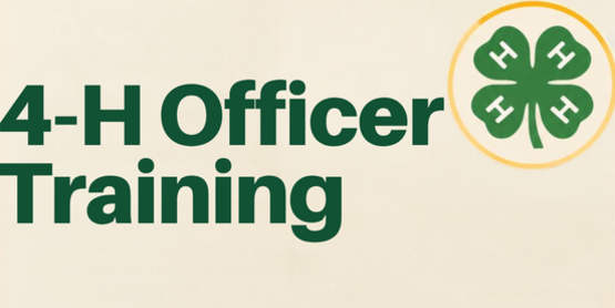 4-H Officer Training Banner
