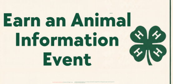 Earn An Animal Event