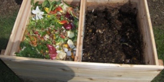 Composting 2-bin unit