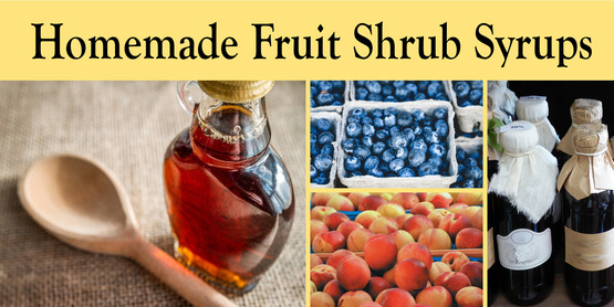 Homemade Fruit Shrub Syrups