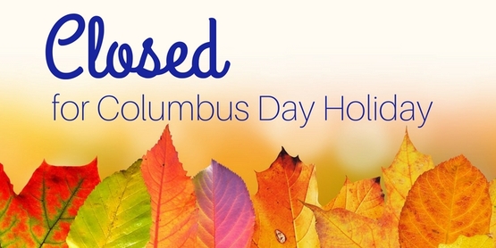 closed columbus day holiday
