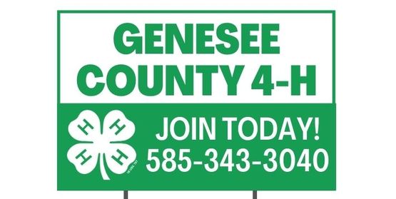 4-H Lawn Signs