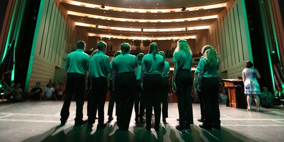 kids on stage