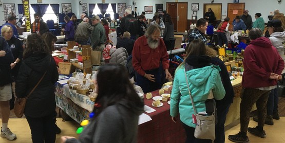 The crowd at the 2019 Oswego County Holiday Farmers' Market