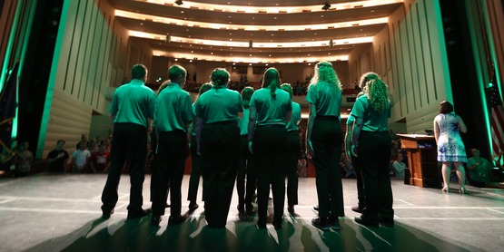 kids on stage