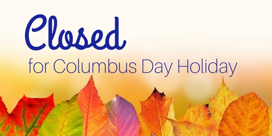 closed columbus day holiday