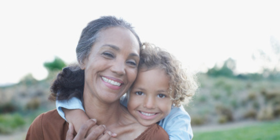 Grandmother and grandchild