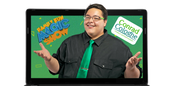 Family fun magic show with Conrad Cologne.