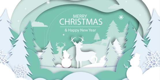 Merry Christmas scene