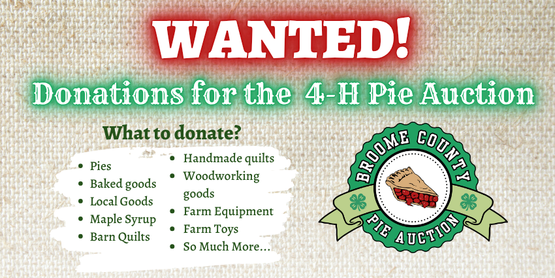 Pie Auction Donations
