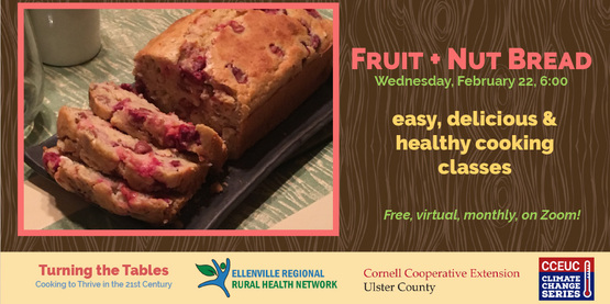 Make a quick bread with fruit and nuts at this healthy cooking class.