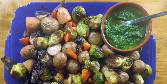Make a dinner with only one sheet pan.