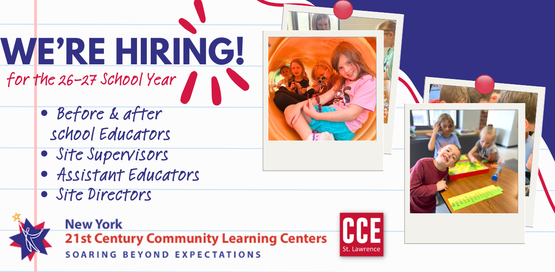 21st CCLC Hiring Banner