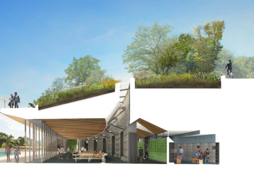 Downloadable Running Map Central - PAVILION SECTION PERSPECTIVE STR