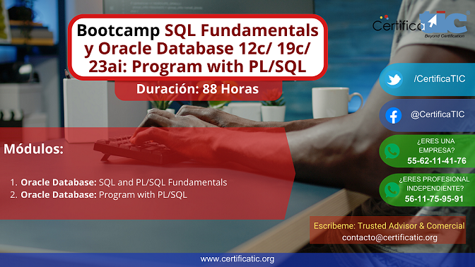 Certificatic - Bootcamp SQL and PL/SQL Fundamentals y Oracle Database ...