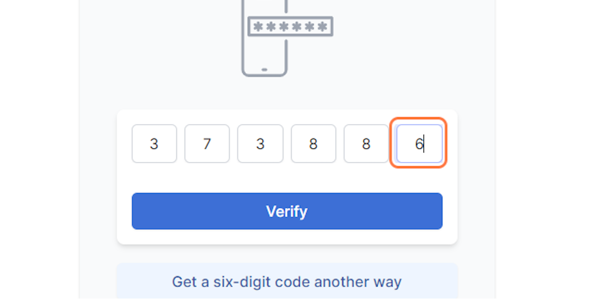 Enter second 6-digit verification code