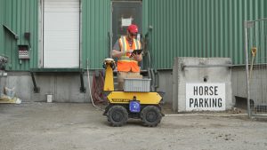 Side-view of the Husky AMP Transporter configuration