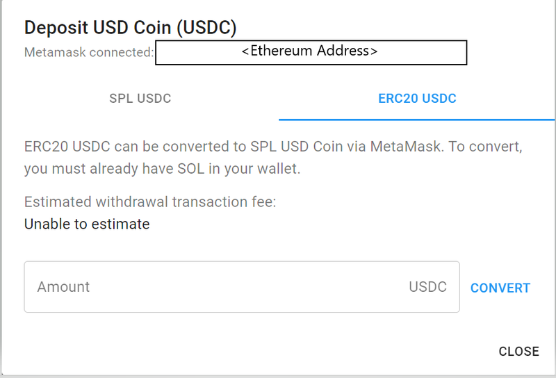 sollet ethereum solana convert