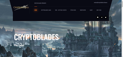 cryptoblades home screen