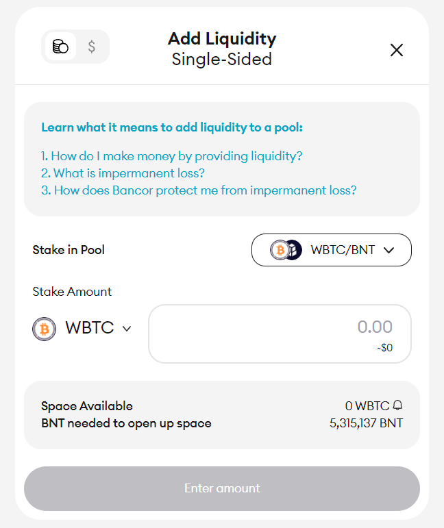 bancor v2.1 add liquidity